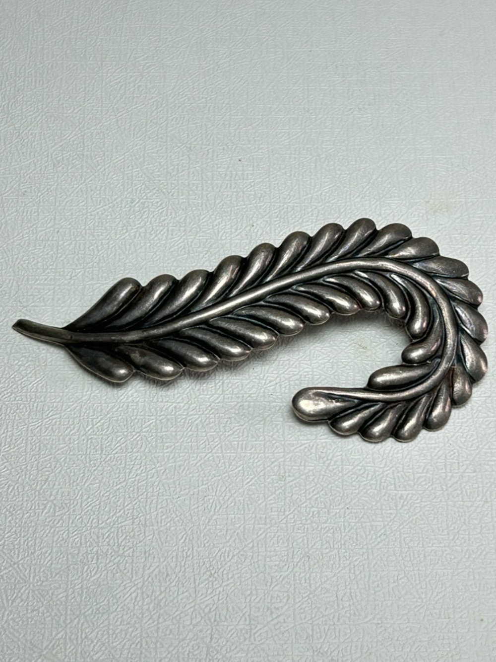 Taxco Pedro Castillo Sterling Silver 925 Feather Brooch Artisan Signed